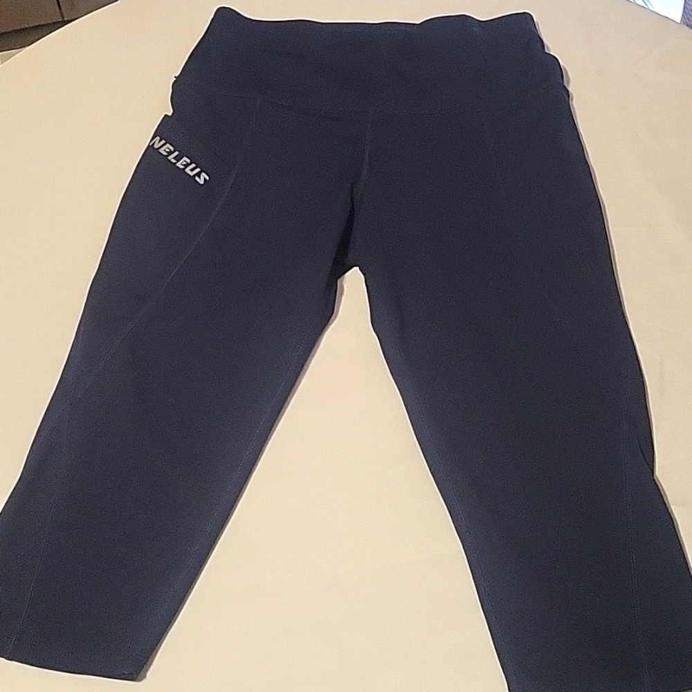 Neleus womens Leggings compression  dark blue